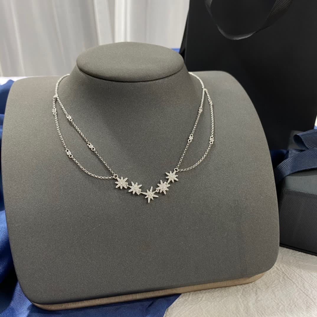 APM Monaco Snowflake Design Necklace
